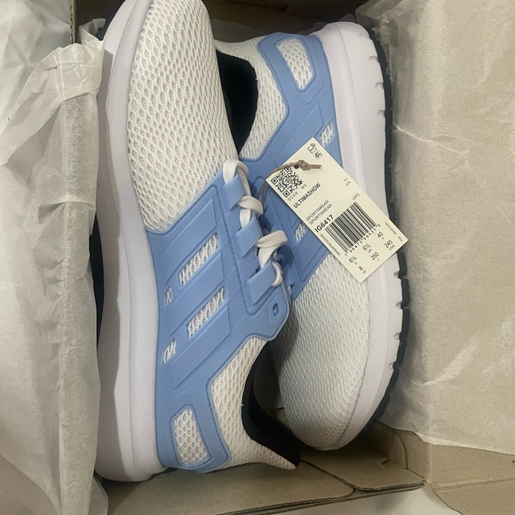 Adidas White and Light Blue Running Shoes - Picture 16 of 16